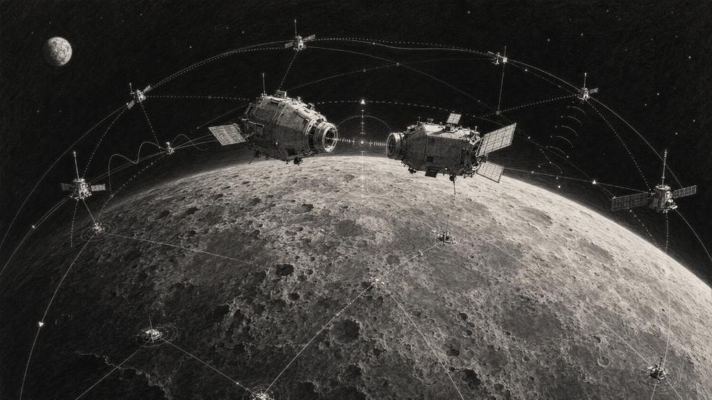 The Moon Is Becoming a Network: CAPSTONE 02, LunaNet, and the Cislunar Infrastructure Buildout