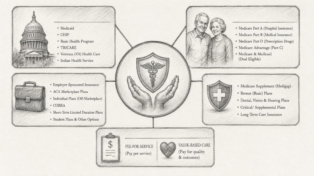 Available Health Insurance and Medical Coverage in the United States